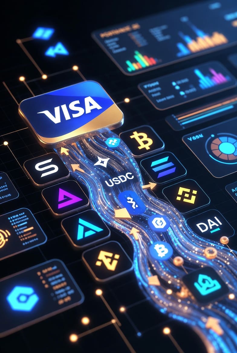 Visa продолжает интеграцию криптовалютных технологий